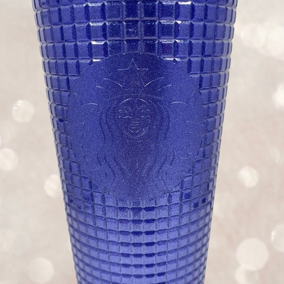 NWT Starbucks Cobalt Blue Grid Cold Cup - Venti - Tumbler - 24 oz - Summer 2023 - Picture 10 of 10